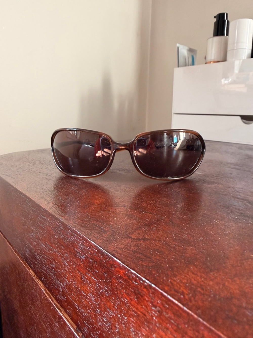 Prada Brown unisex Sunglasses with Dark Brown Lenses